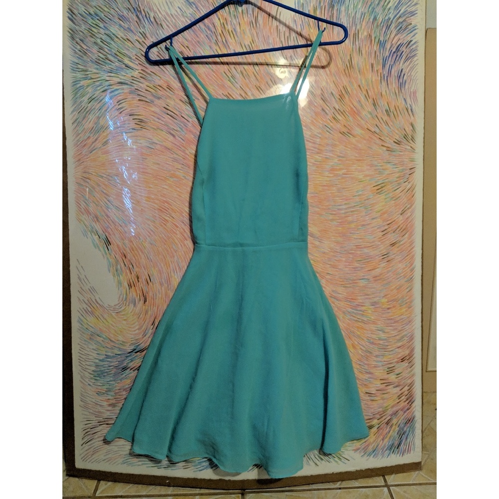 UO silence + noise seafoam dress